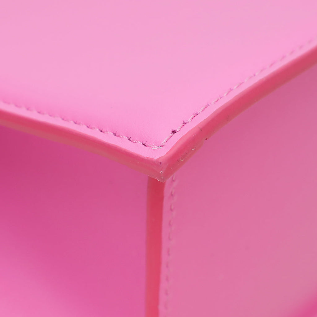 Jacquemus Neon Pink Le Grand Chiquito Top-Handle Large Bag