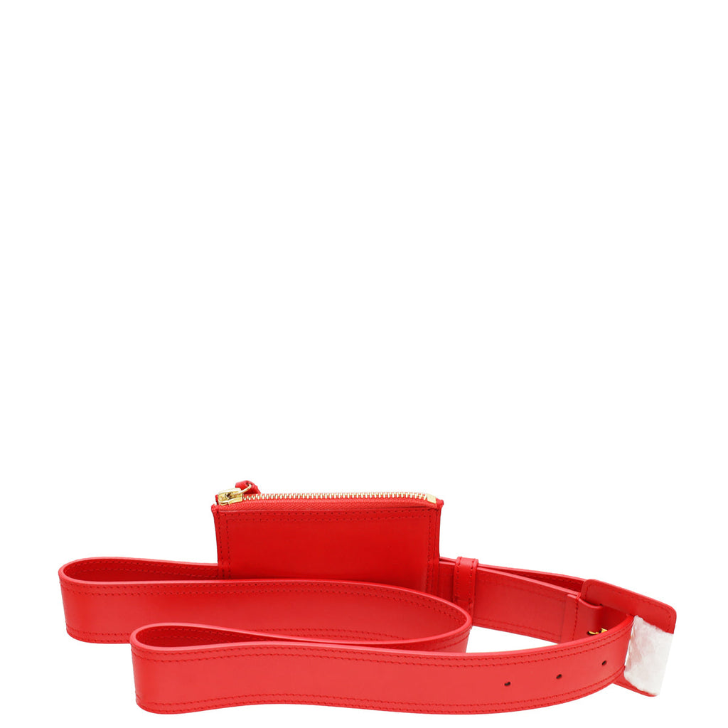 Jacquemus Red La Ceinture Carree Pouch Belt