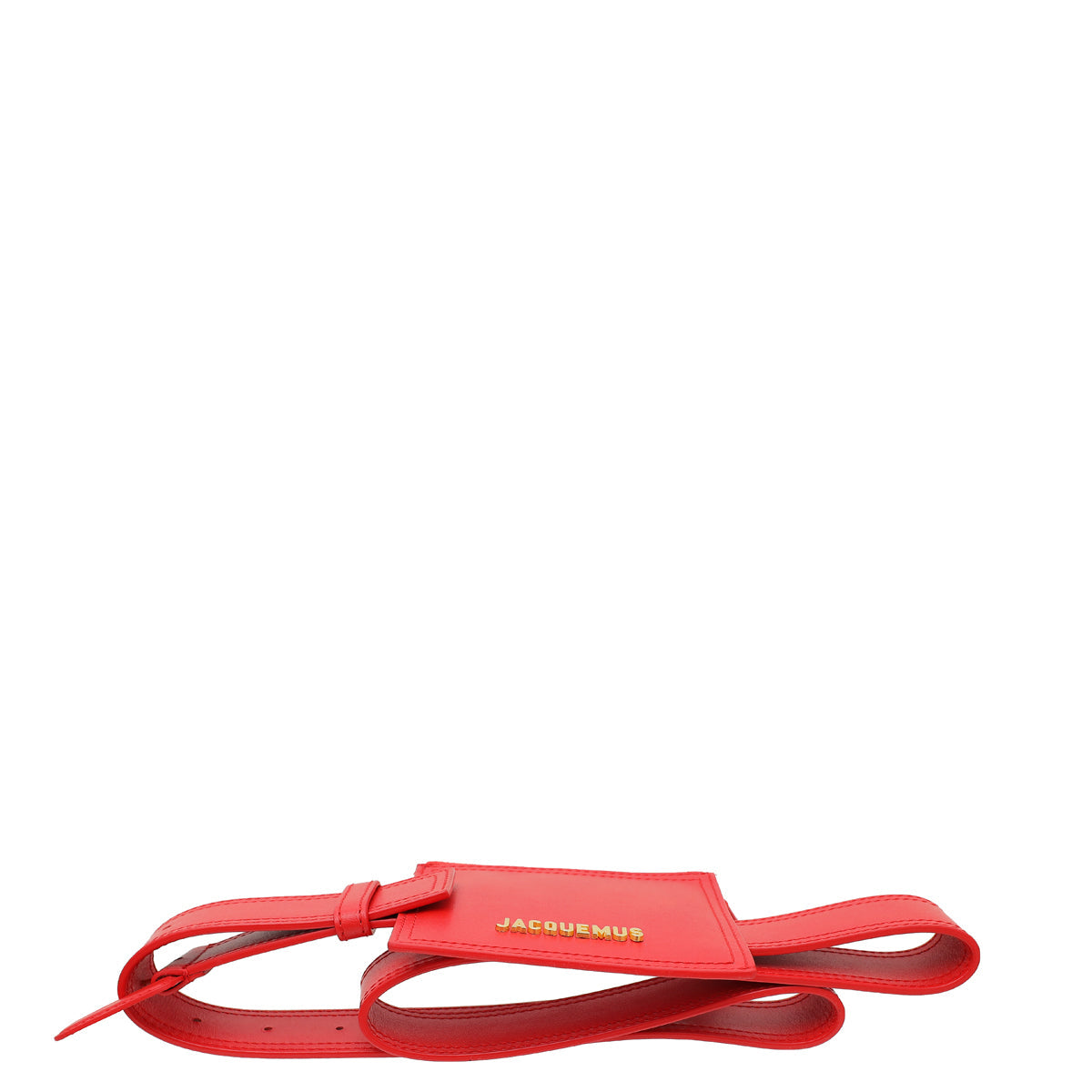 Jacquemus Red La Ceinture Carree Pouch Belt