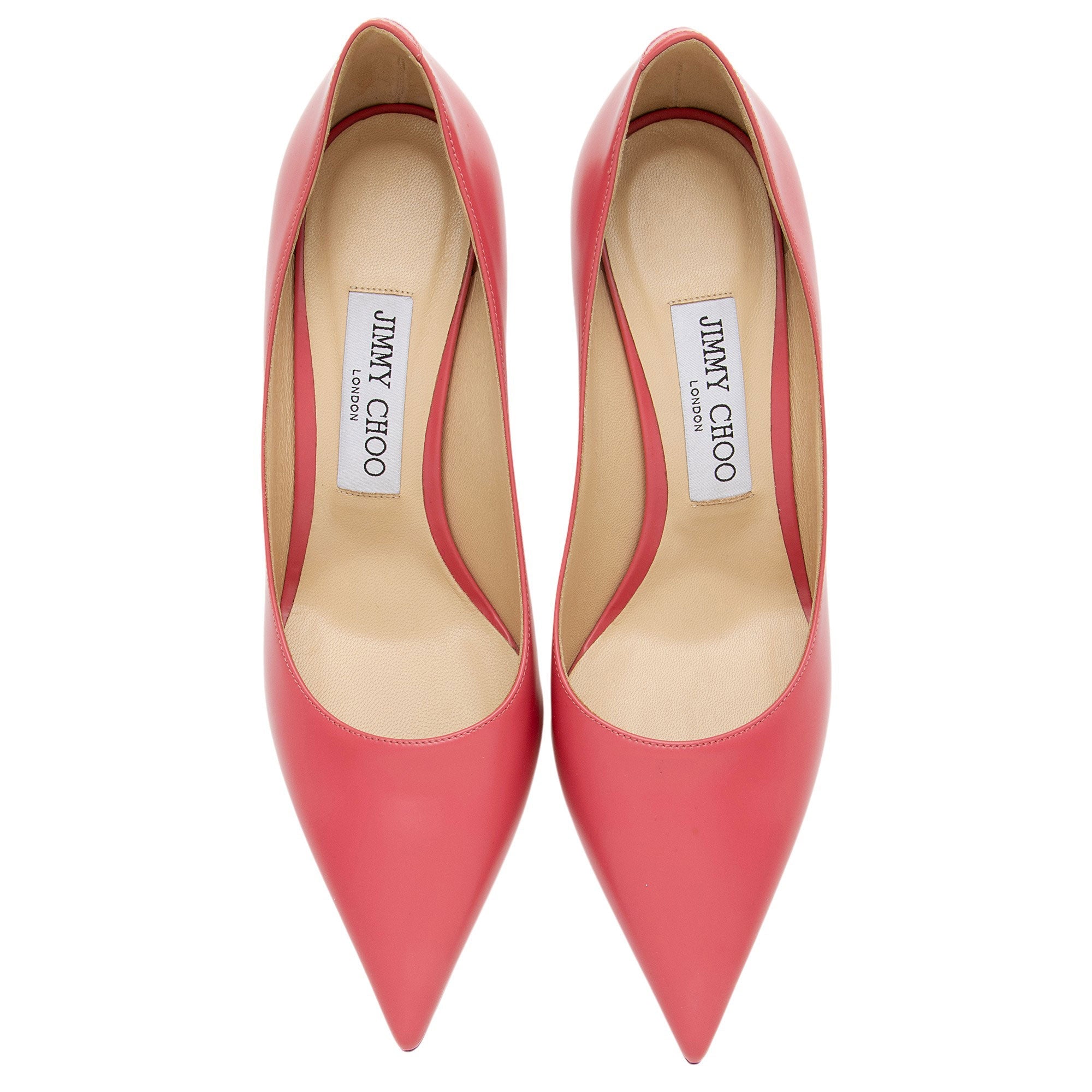Jimmy Choo Leather Love 85 Pumps - Size 7 / 37