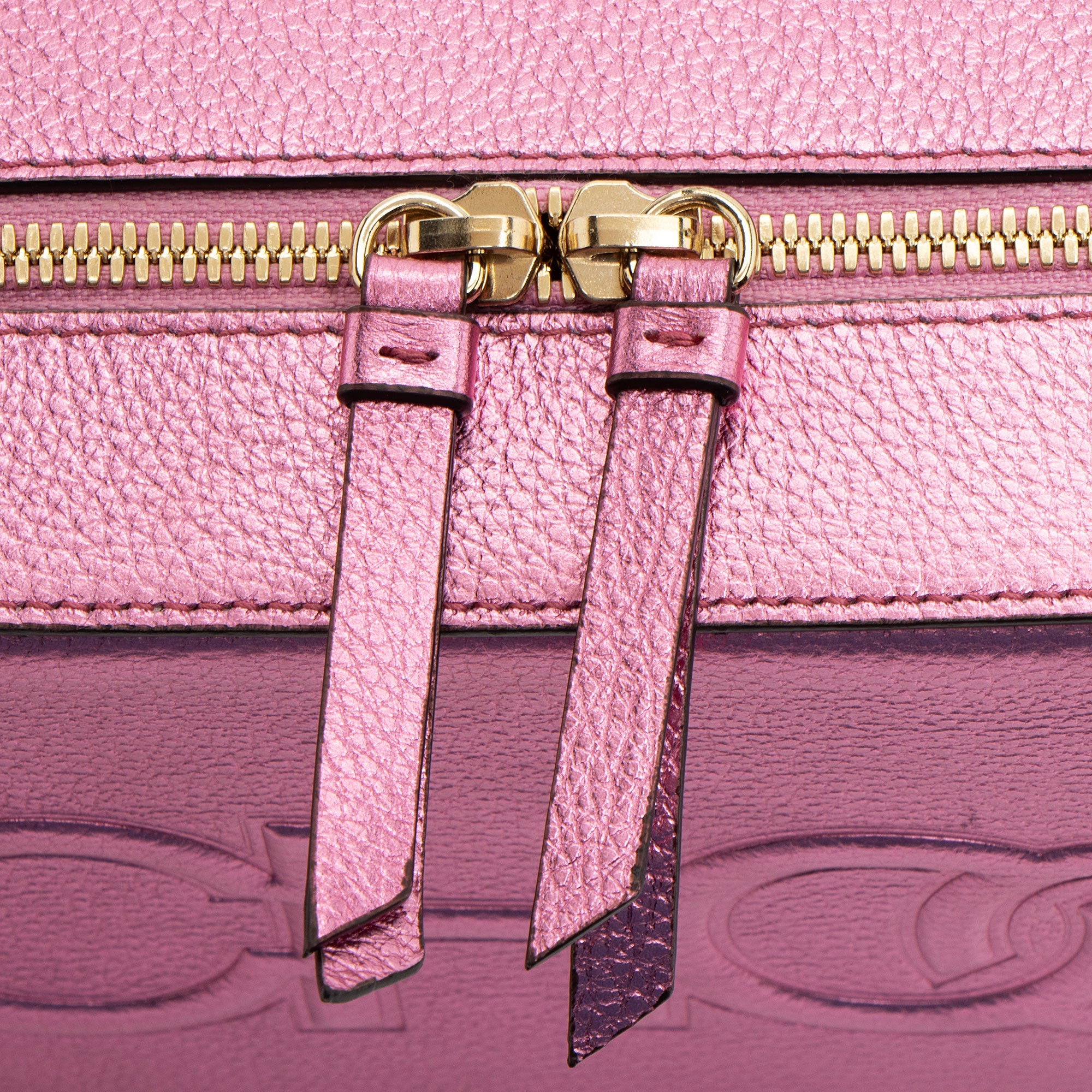 Jimmy Choo Metallic Calfskin Balti Camera Bag