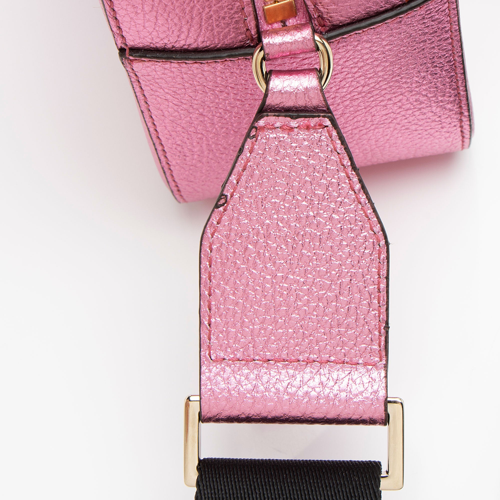 Jimmy Choo Metallic Calfskin Balti Camera Bag