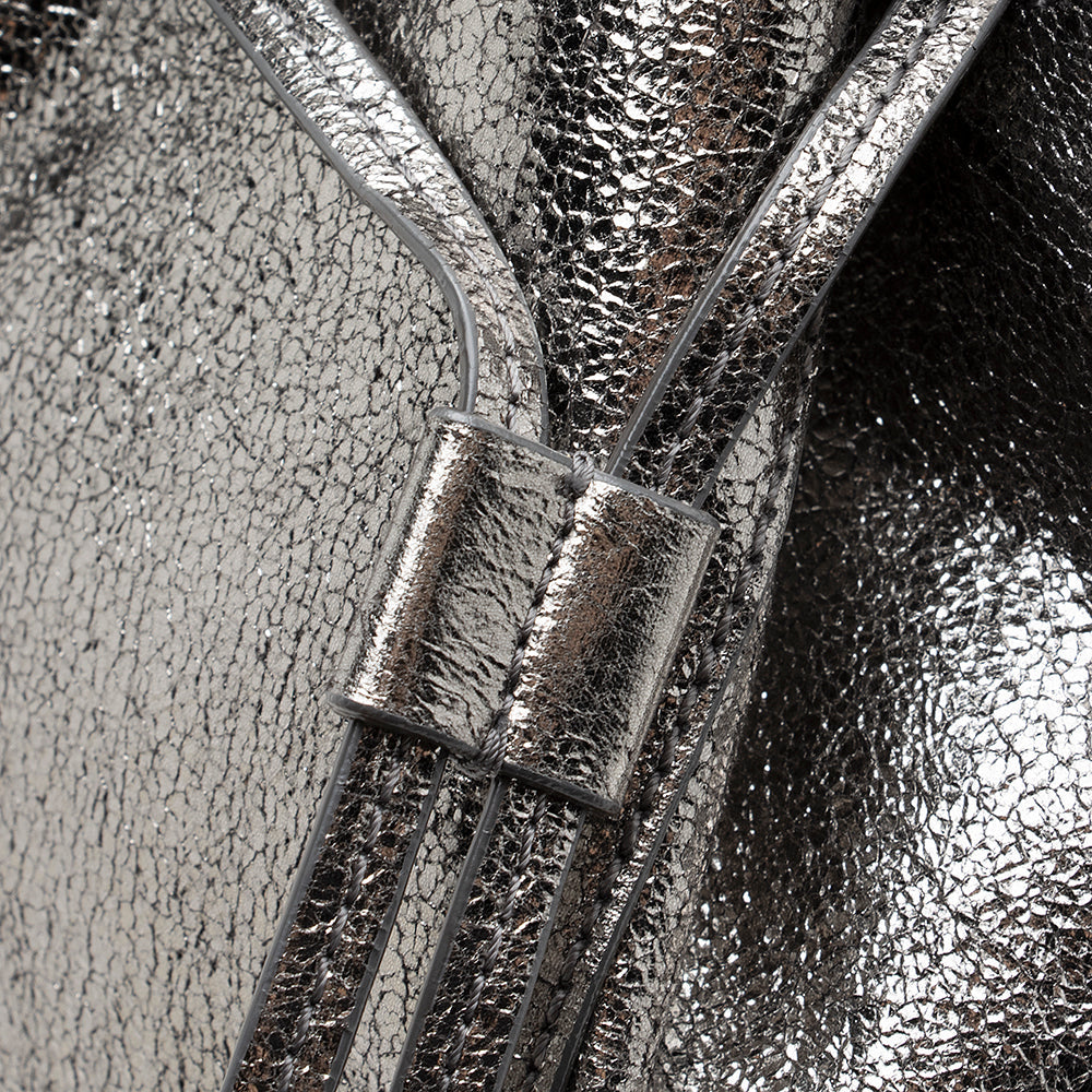 Jimmy Choo Metallic Calfskin Barra Tote (SHF-21618)