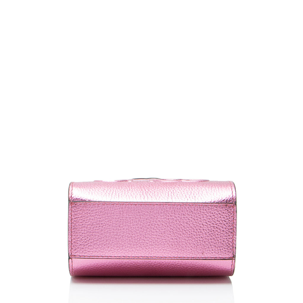 Jimmy Choo Metallic Leather Mini Tote