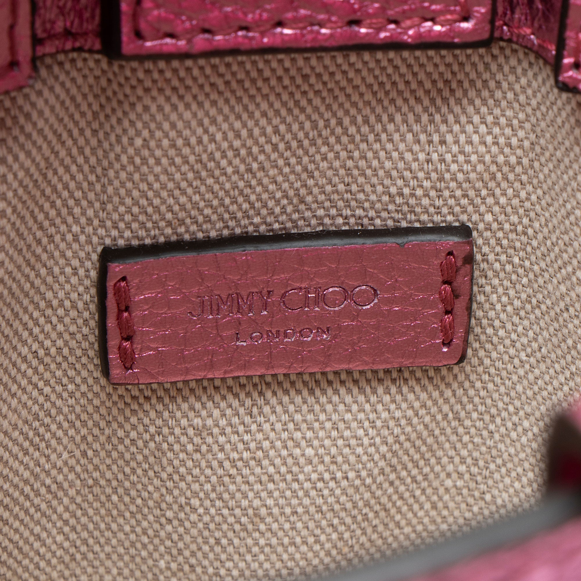 Jimmy Choo Metallic Leather Mini Tote