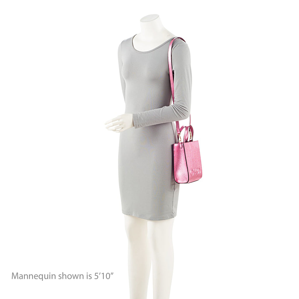Jimmy Choo Metallic Leather Mini Tote