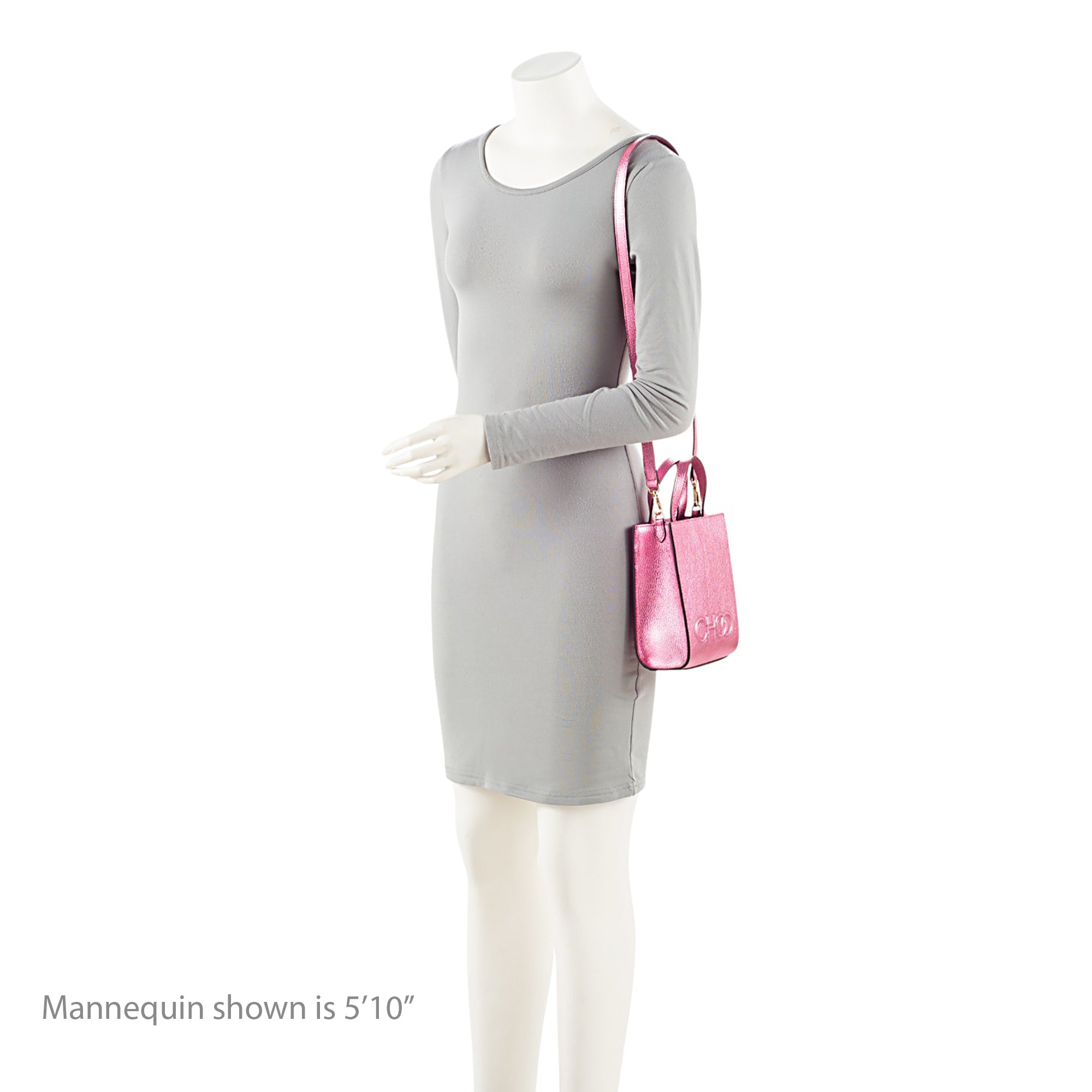 Jimmy Choo Metallic Leather Mini Tote