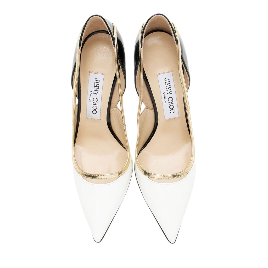 Jimmy Choo Patent Leather Multicolor Viper Pumps - Size 7 / 37