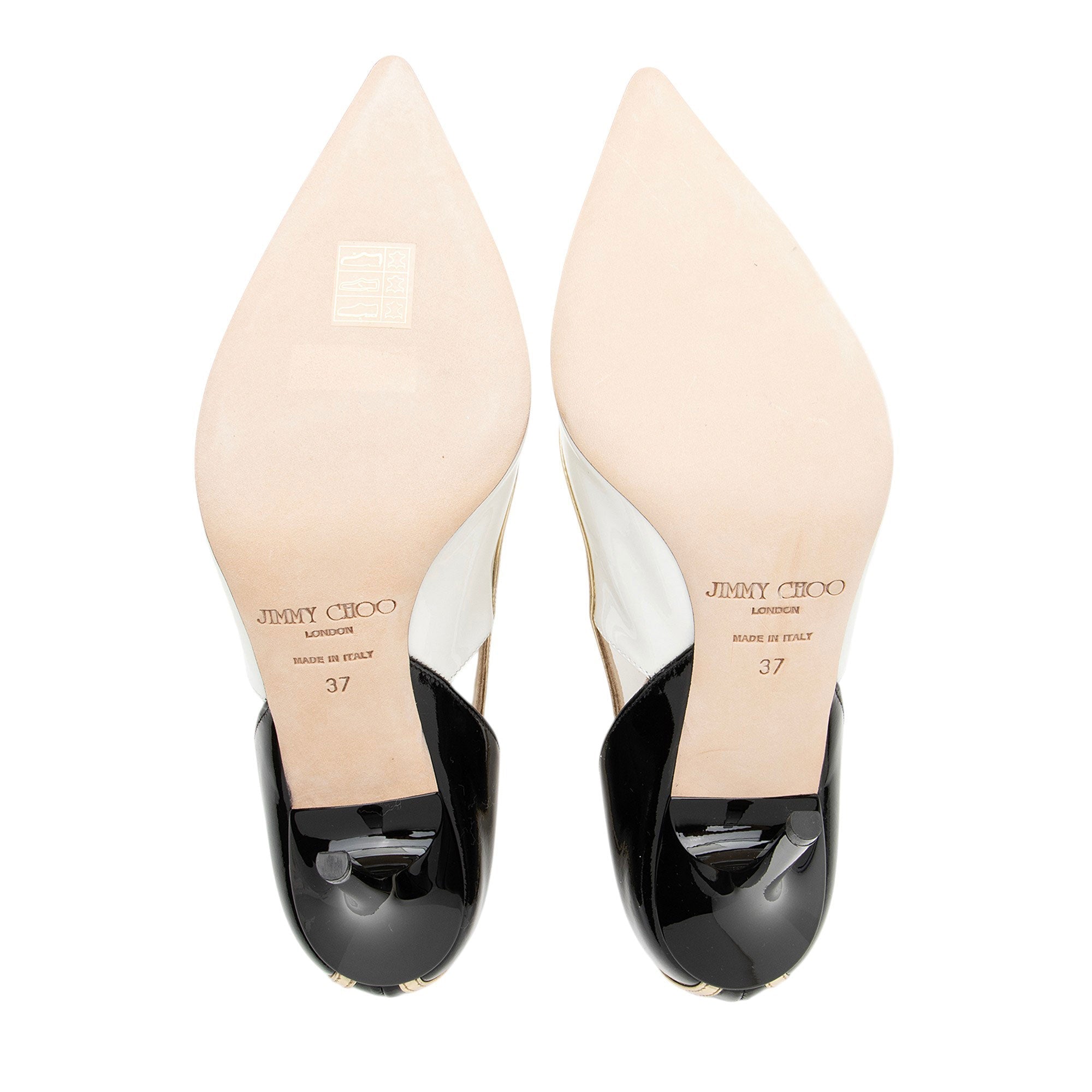 Jimmy Choo Patent Leather Multicolor Viper Pumps - Size 7 / 37