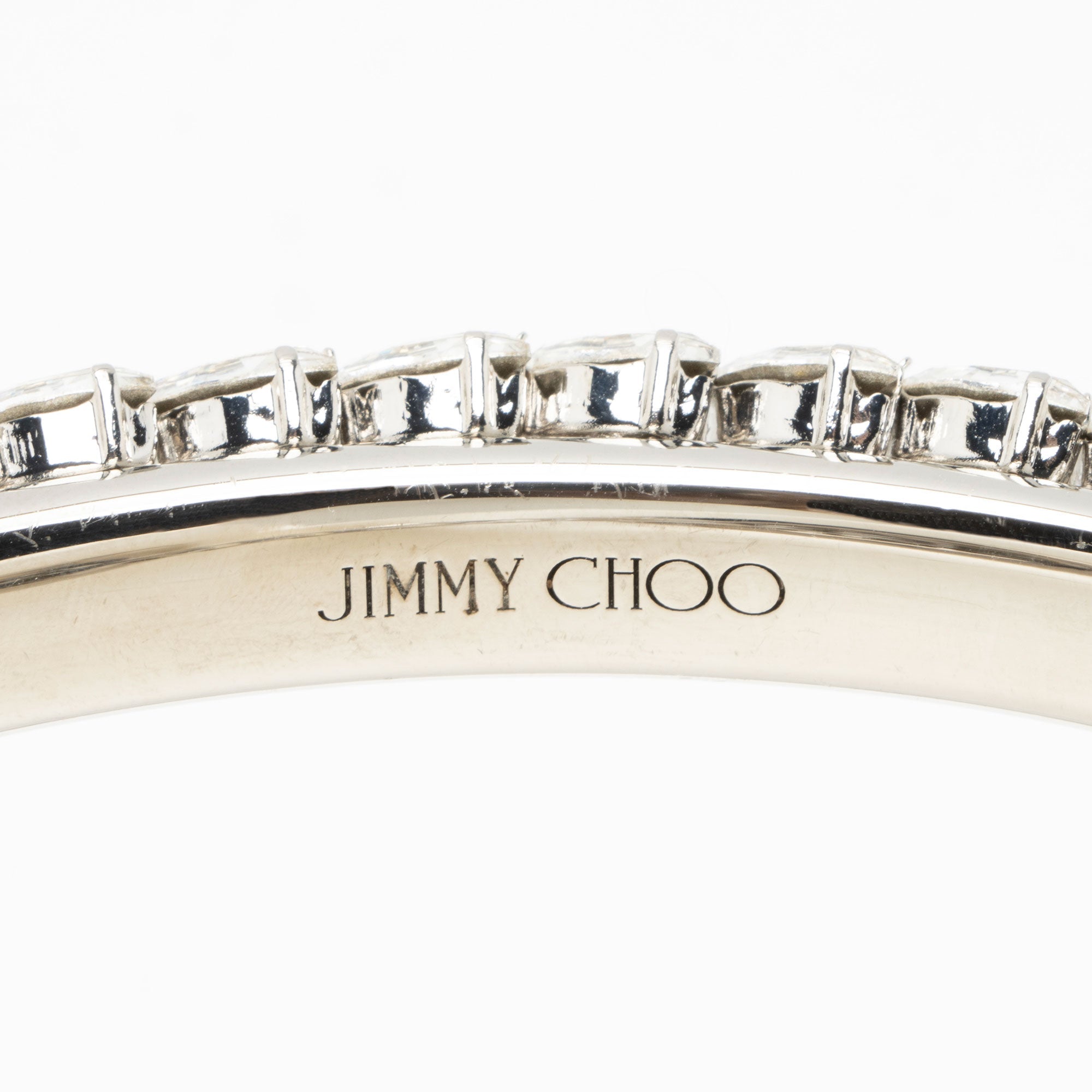 Jimmy Choo Satin Crystal Bon Bon Bucket Bag