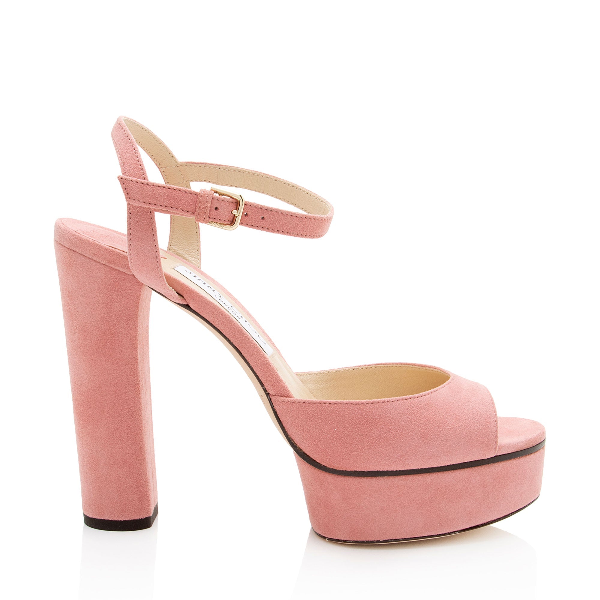 Jimmy Choo Suede Sue Platform Sandals - Size 8.5 / 38.5