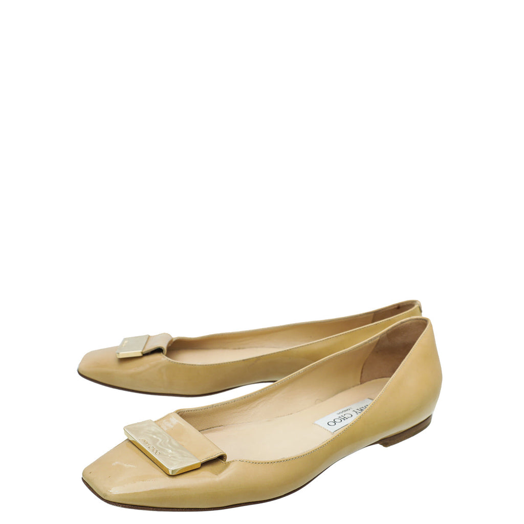 Jimmy Choo Beige Ballet Flats 39