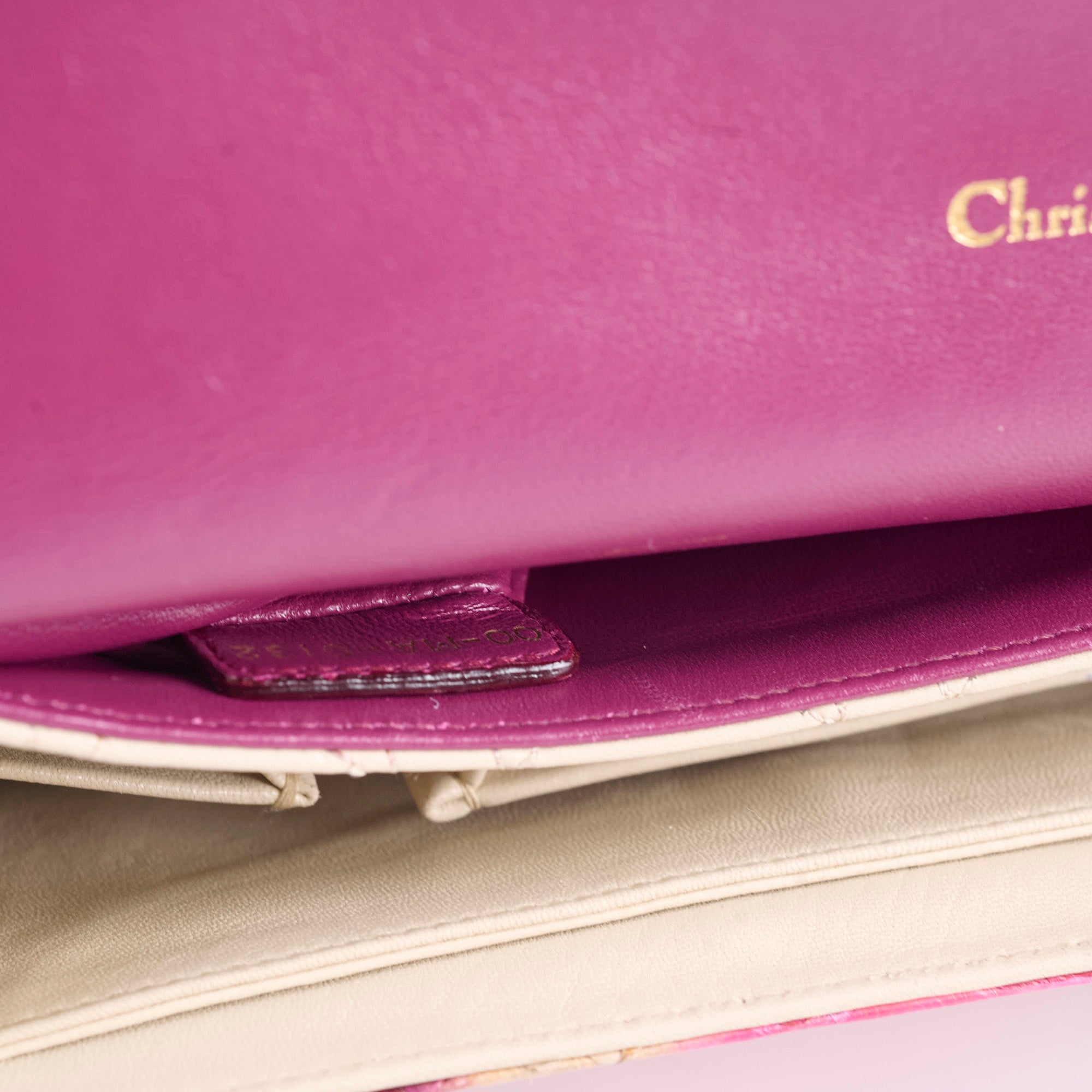 Christian Dior Miss Dior Python Flap Bag Multicolor