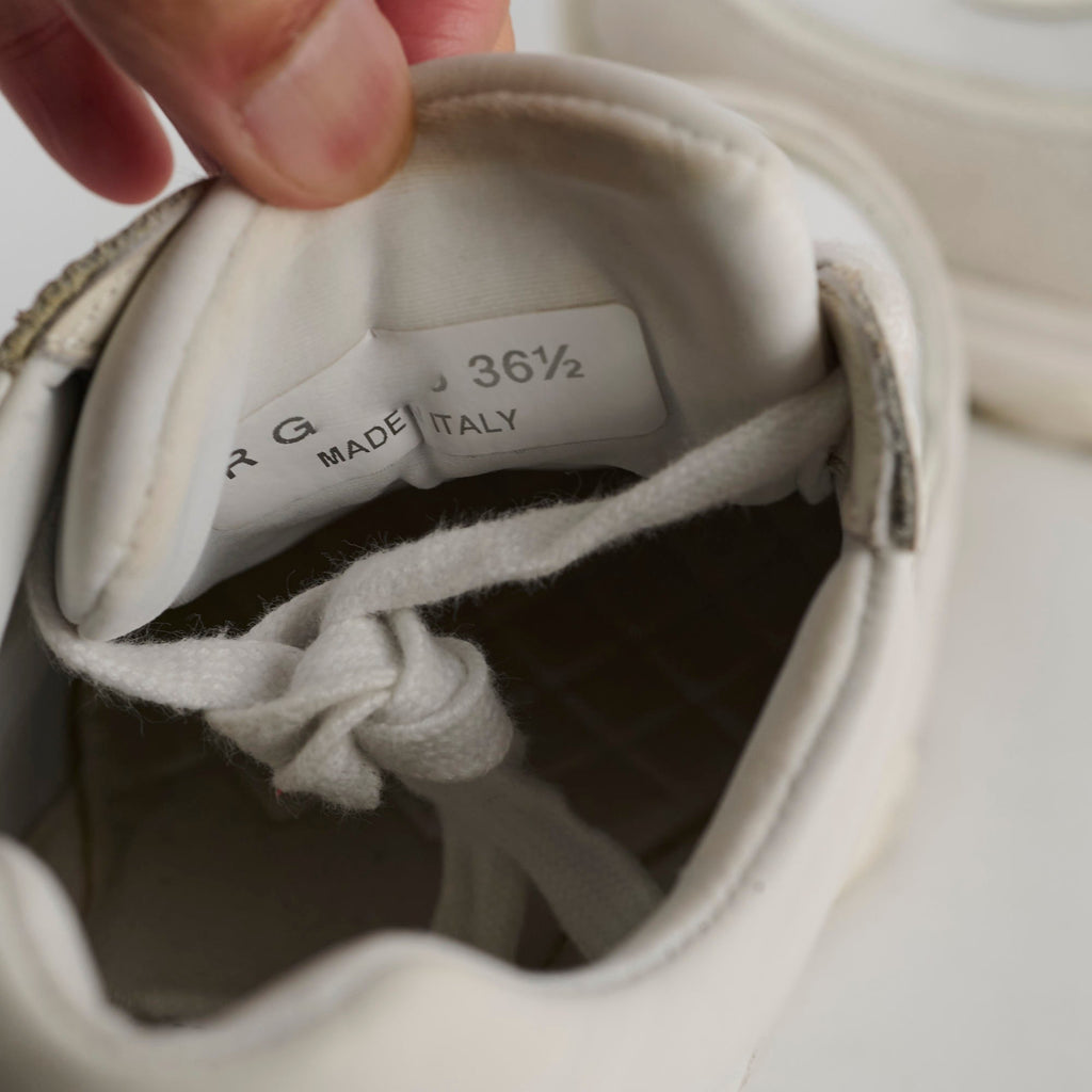 Chanel White Sneakers Size 36.5