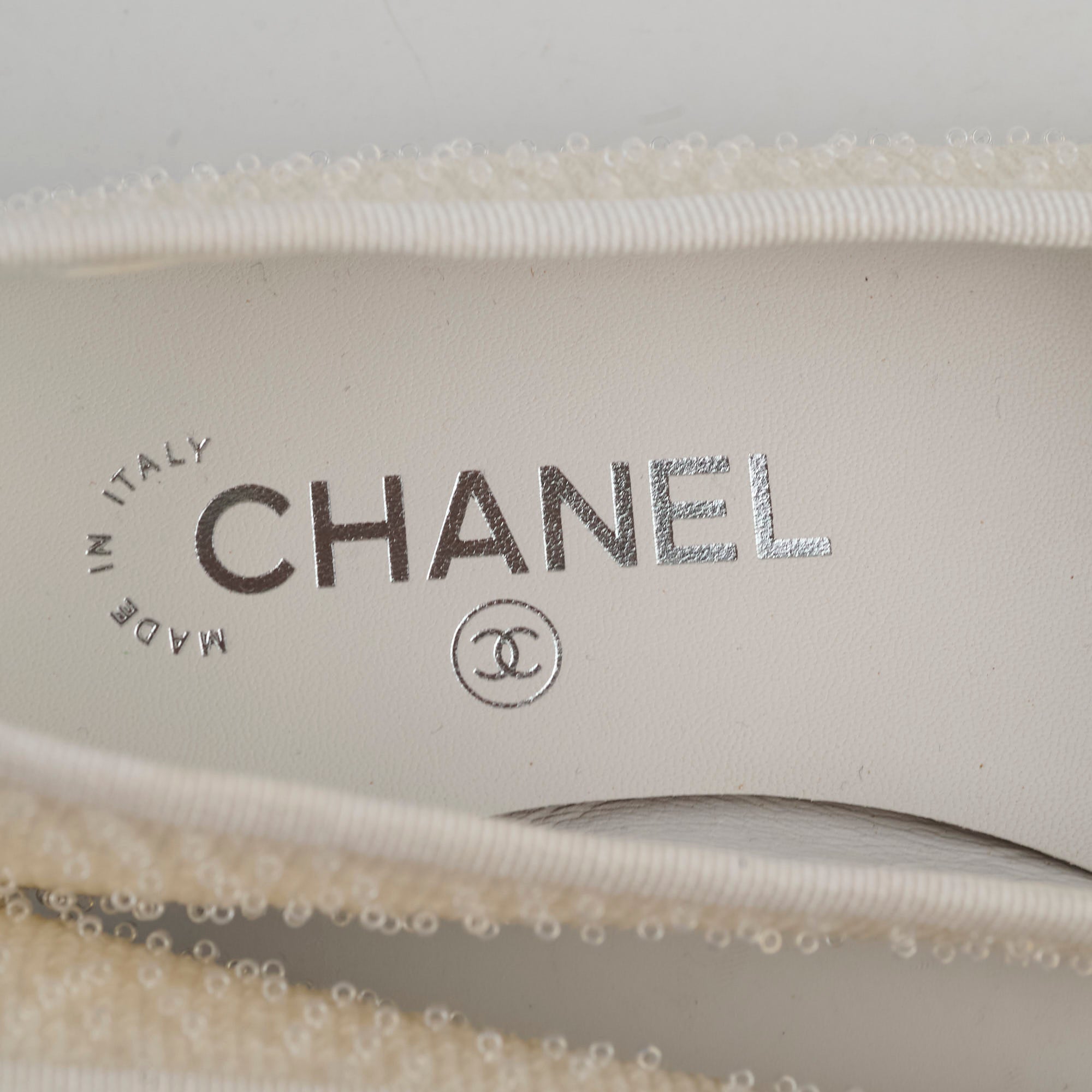 Chanel Ballet Flats Size 35.5 White/Black
