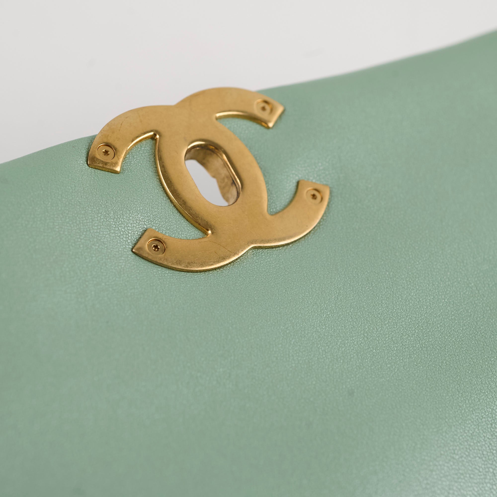 Chanel Small 19 Iridescent Green Microchipped