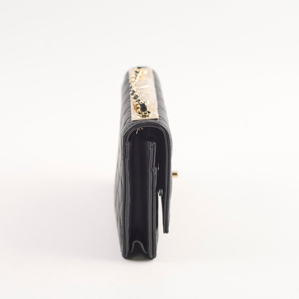 Chanel Trendy Wallet on Chain Black Lambskin (microchip)