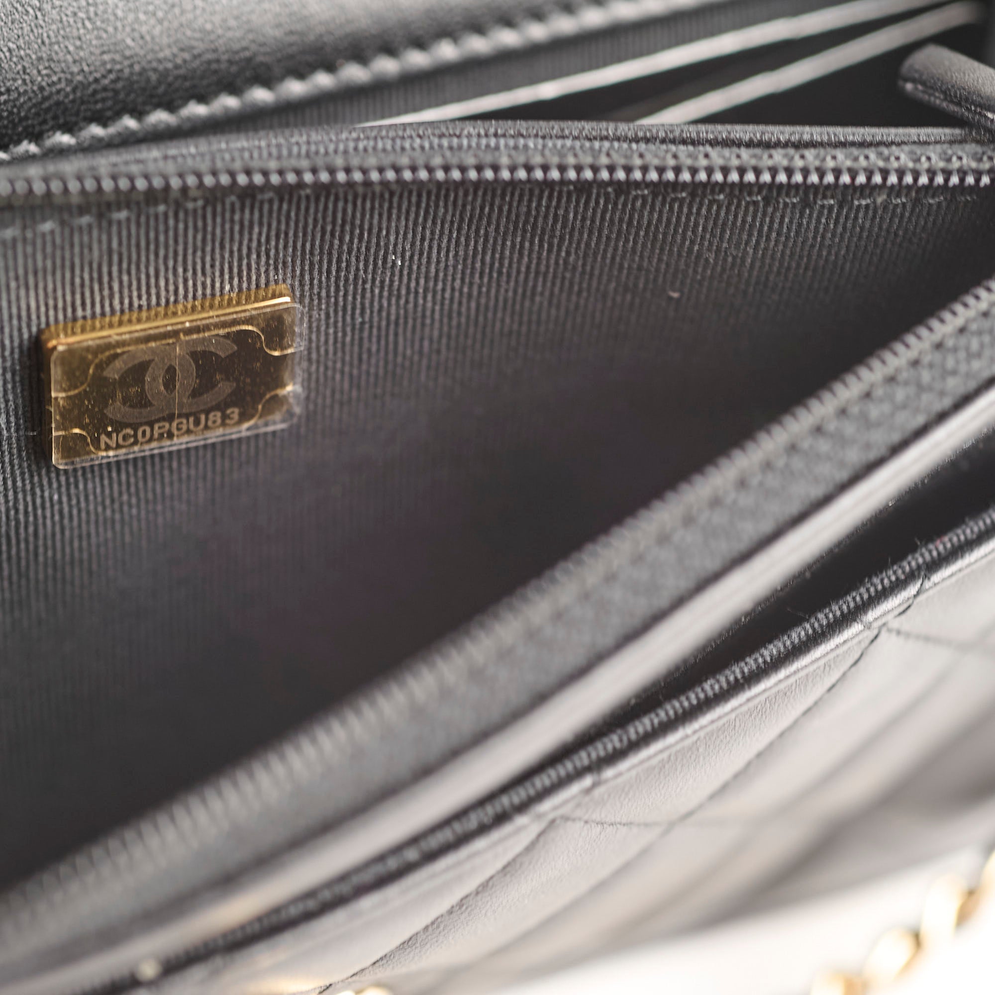 Chanel Trendy Wallet on Chain Black Lambskin (microchip)