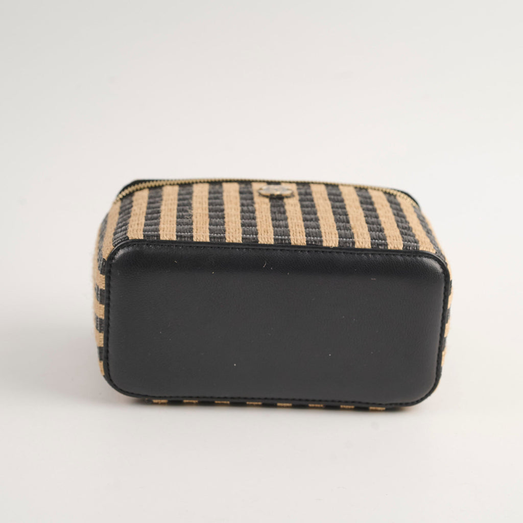 Chanel Raffia Stripe Vanity (30 series)