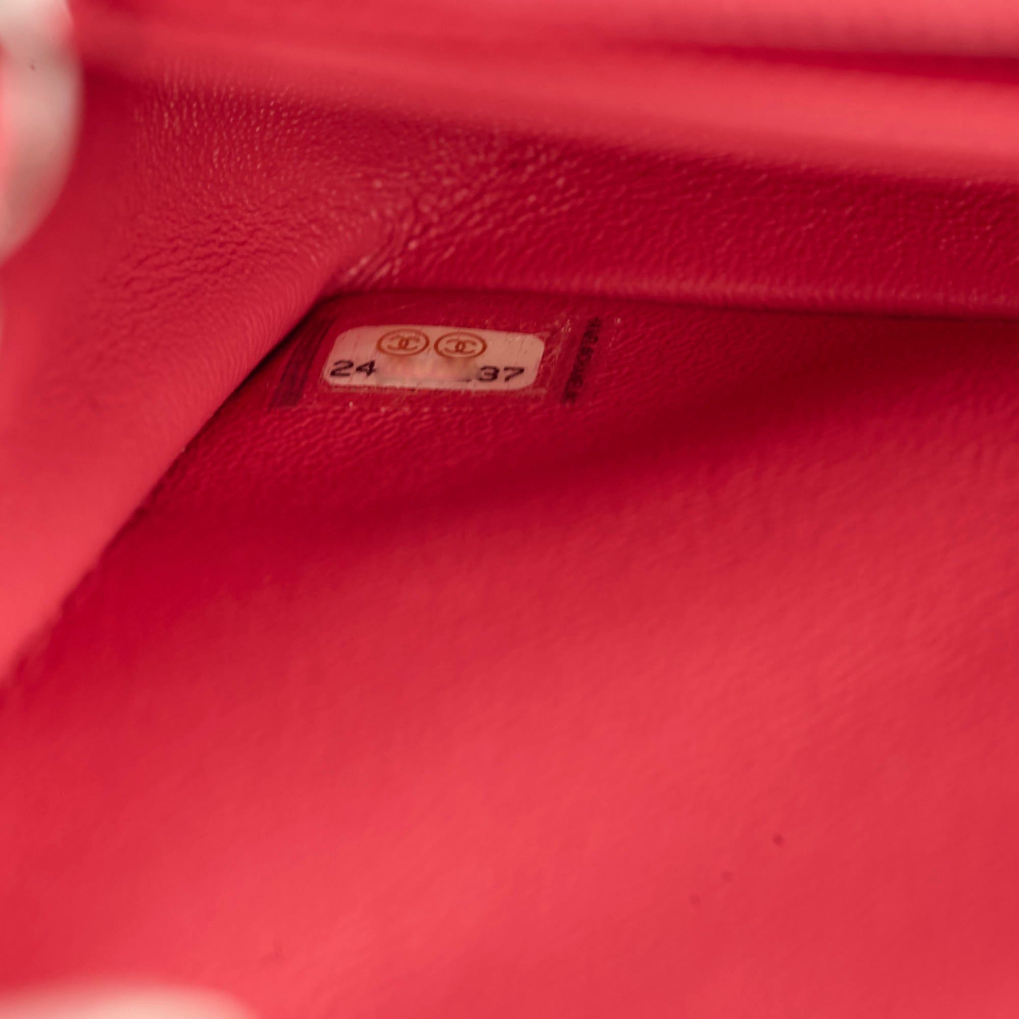 Chanel Mini Rectangular Caviar Coral