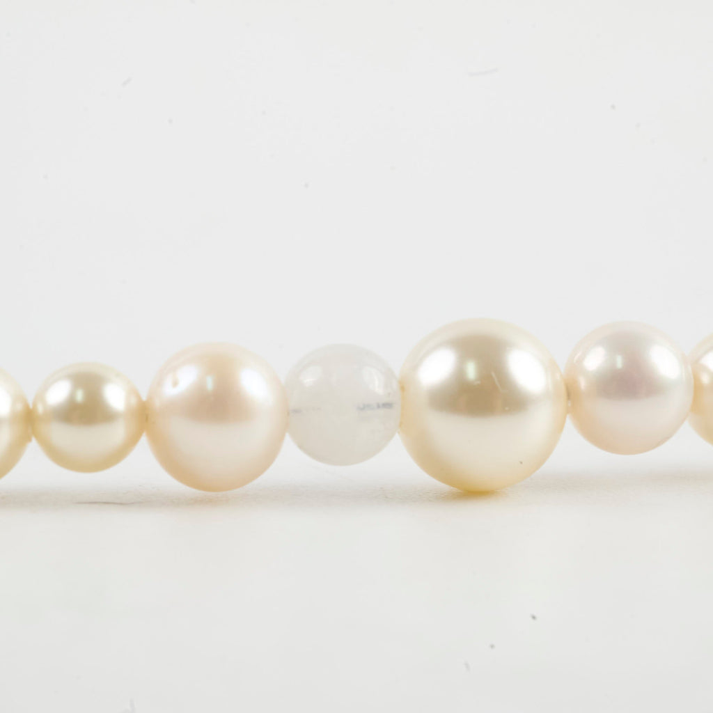 Chanel Long Pearl CC Crystal Necklace