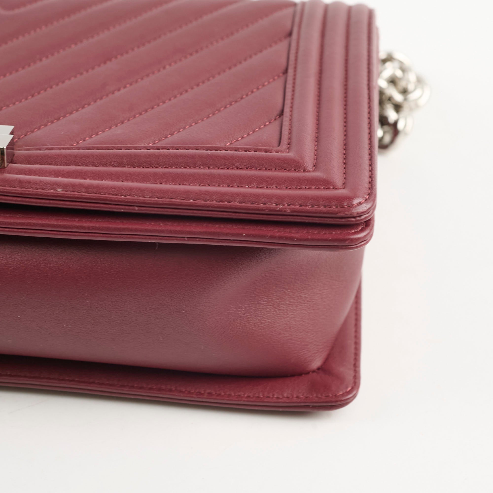 Chanel Seasonal Shoulder Bag White Microchip