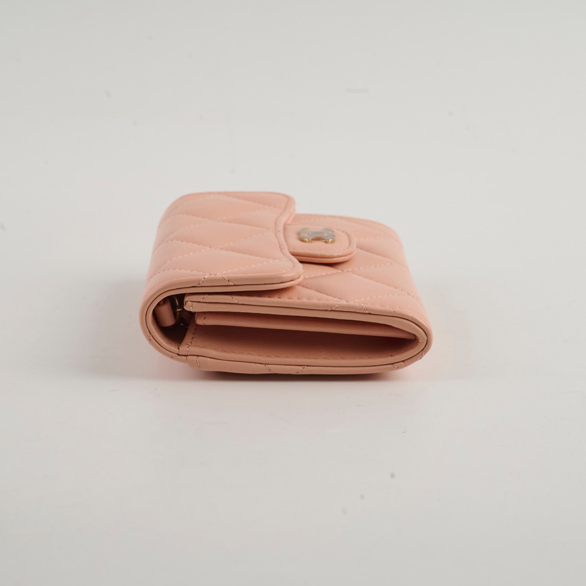 Chanel Card Holder On Chain Nude 31 Series