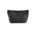 Chanel CC Logo Caviar Black Shoulder Bag - Series 17