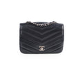 Chanel Caviar Chevron Crossbody Bag Black Series 23