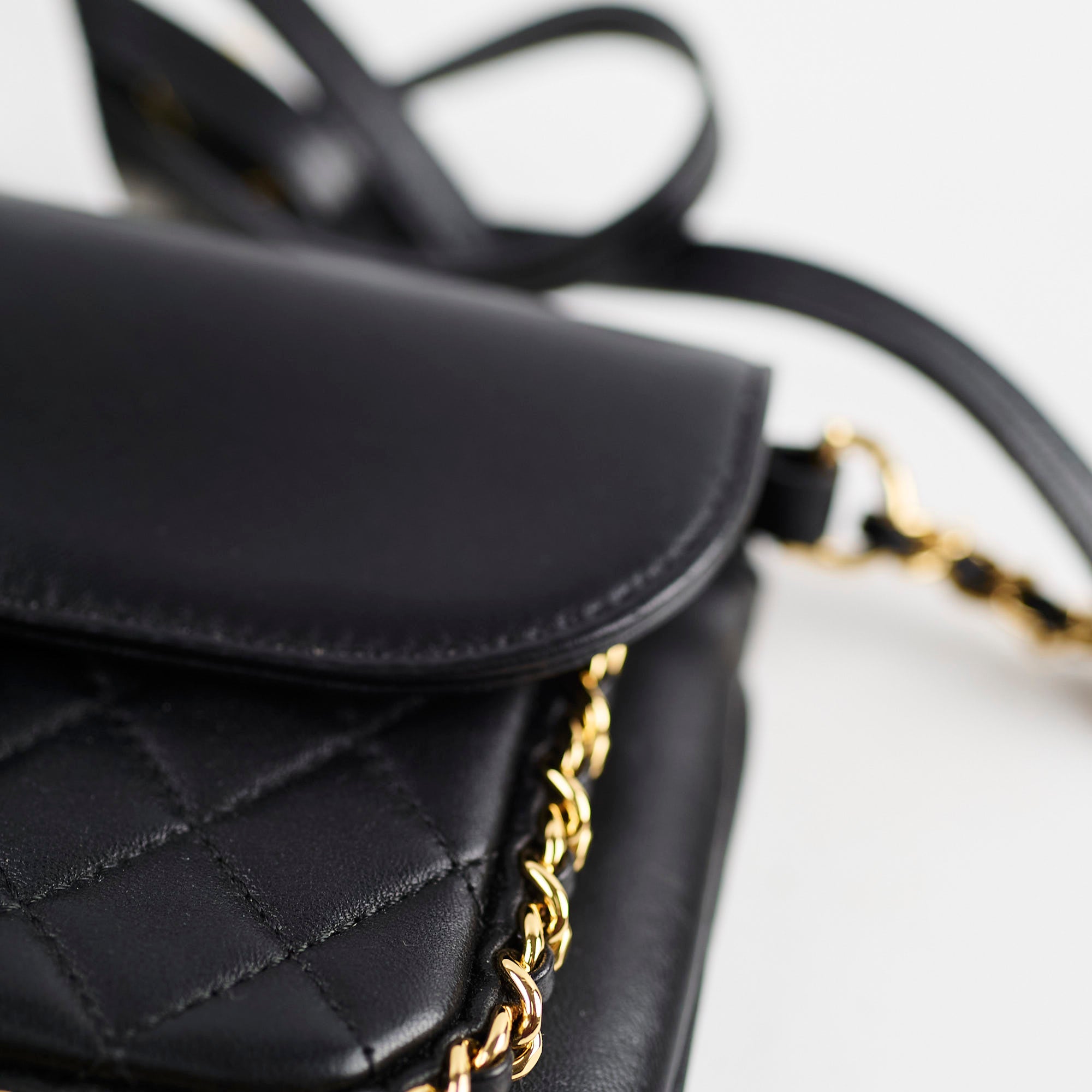 Chanel Unchained Flap Crossbody Bag Black