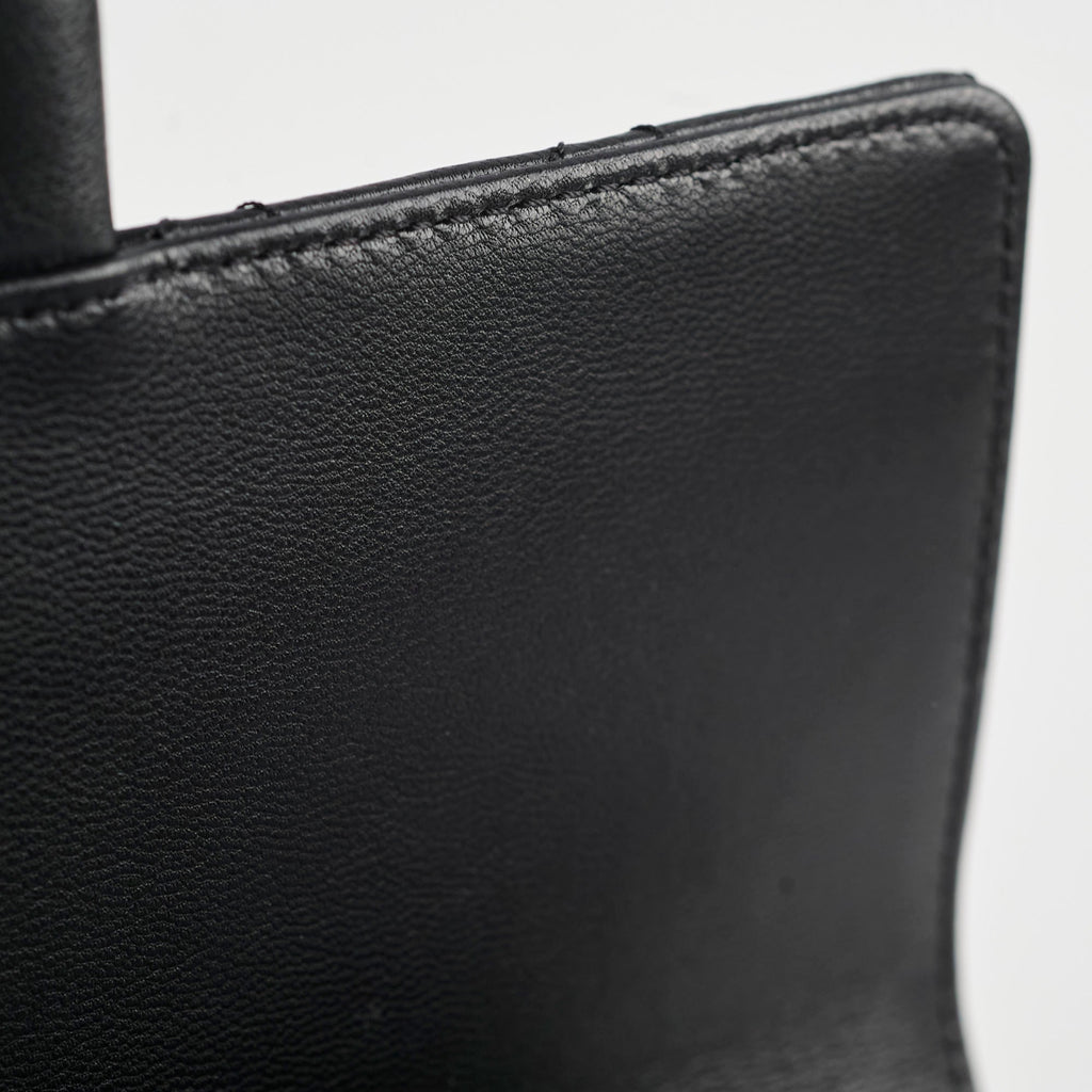 Chanel Seasonal Pearl Flap Bag Black