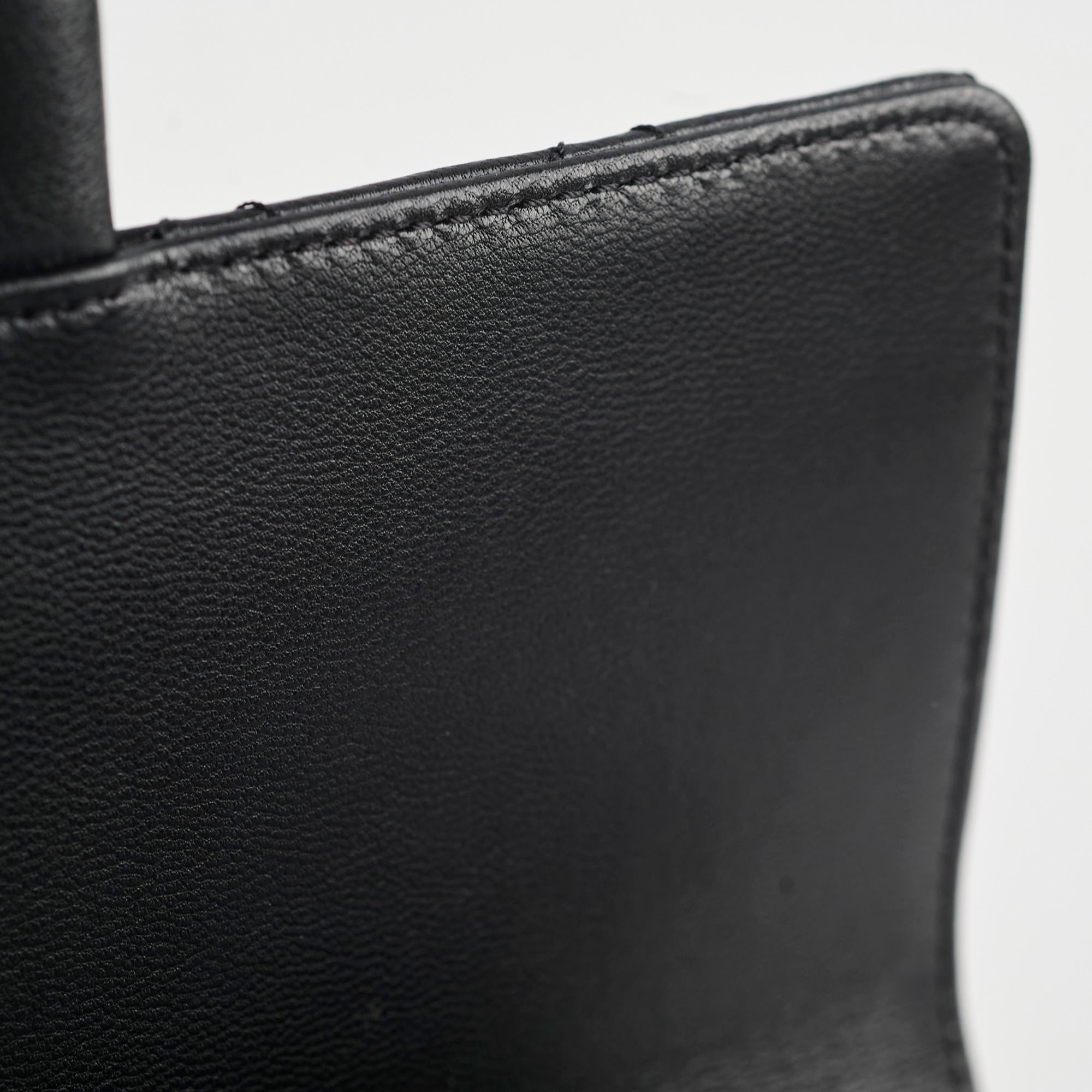 Chanel Seasonal Pearl Flap Bag Black
