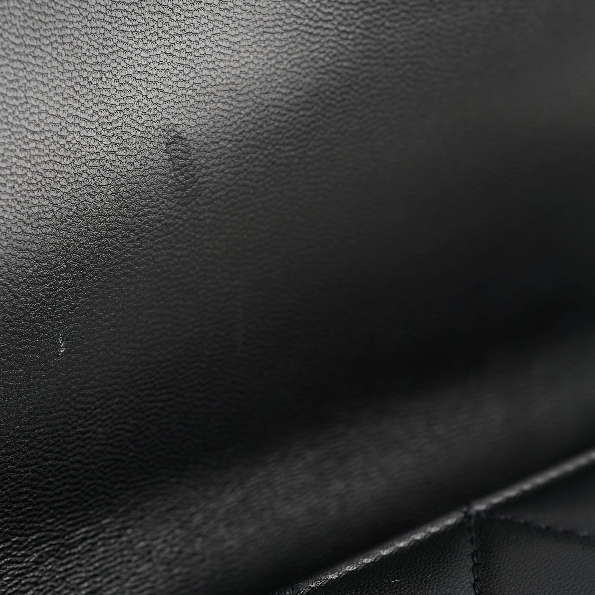 Chanel Seasonal Pearl Flap Bag Black