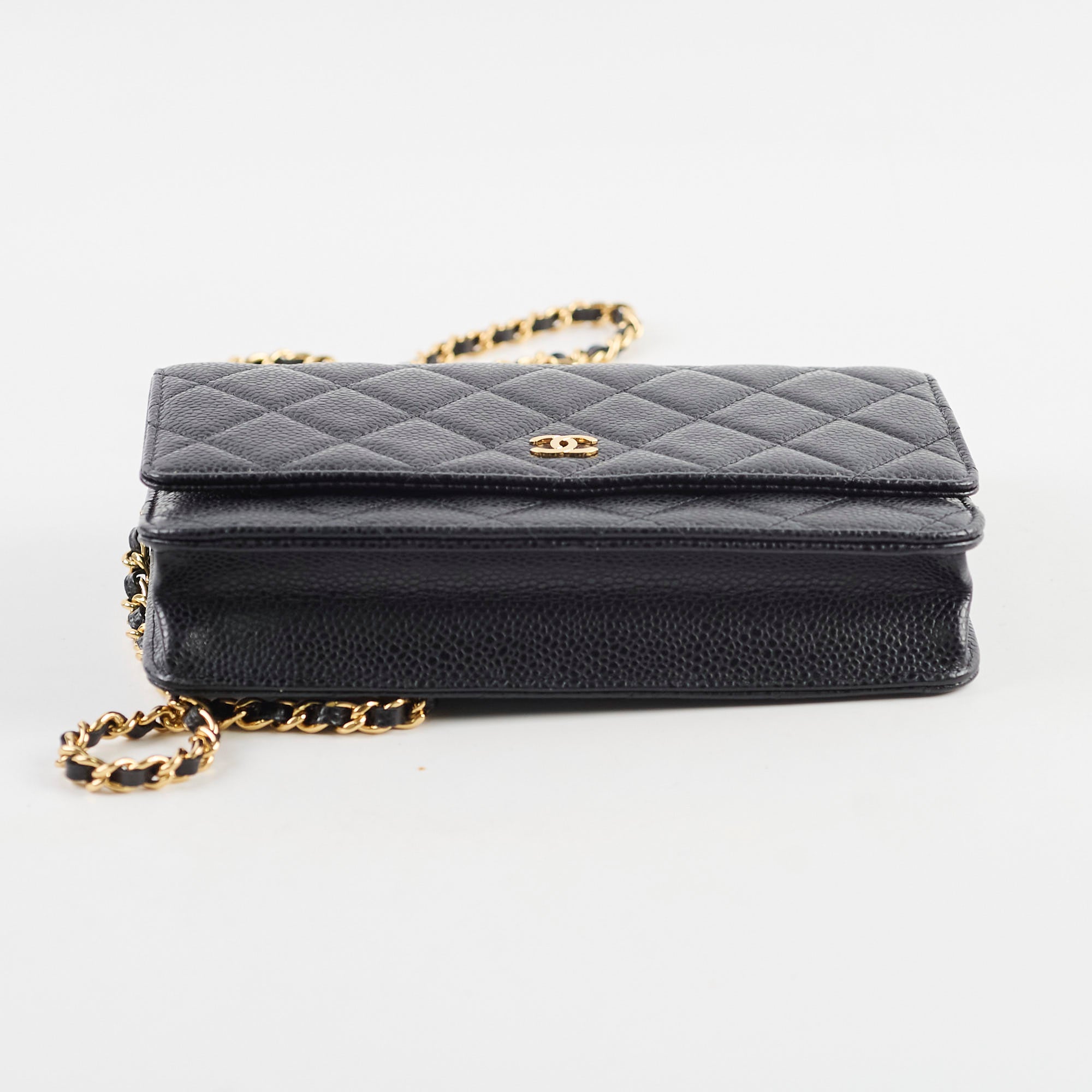 Chanel Caviar WOC Wallet On Chain Black