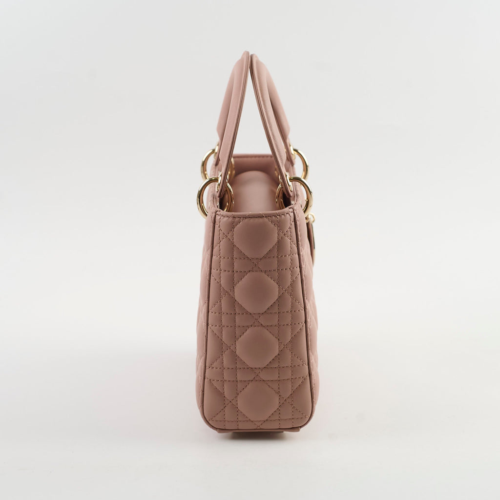 Christian Dior Small Lambskin ABC Lady Dior Pink
