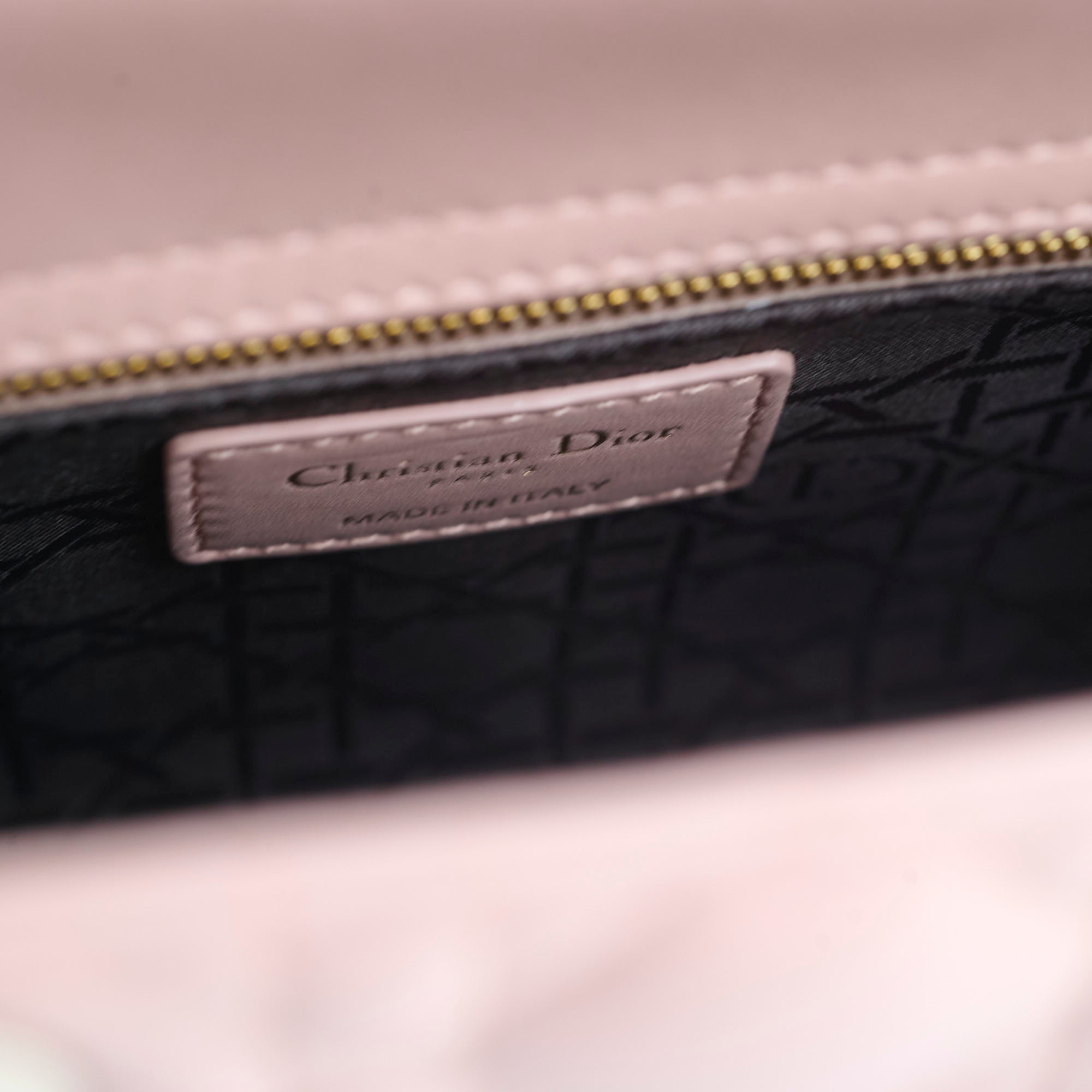 Christian Dior Small Lambskin ABC Lady Dior Pink