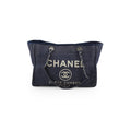 Chanel Small Deauville Tote Navy
