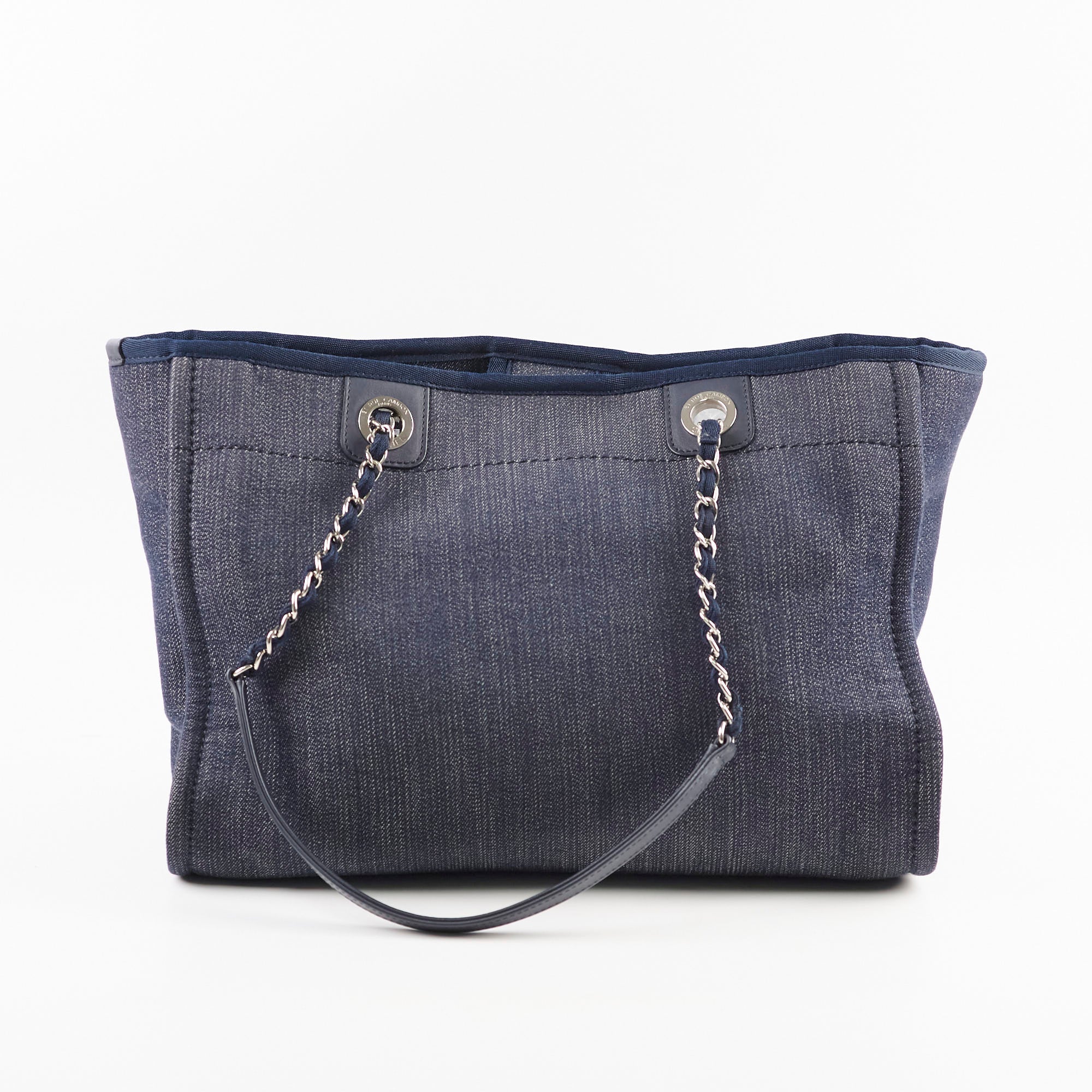 Chanel Small Deauville Tote Navy
