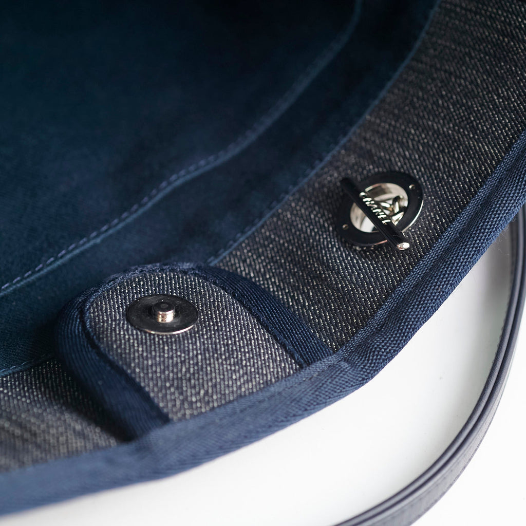 Chanel Small Deauville Tote Navy