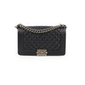 Chanel Old Medium Caviar Boy Black HOLD