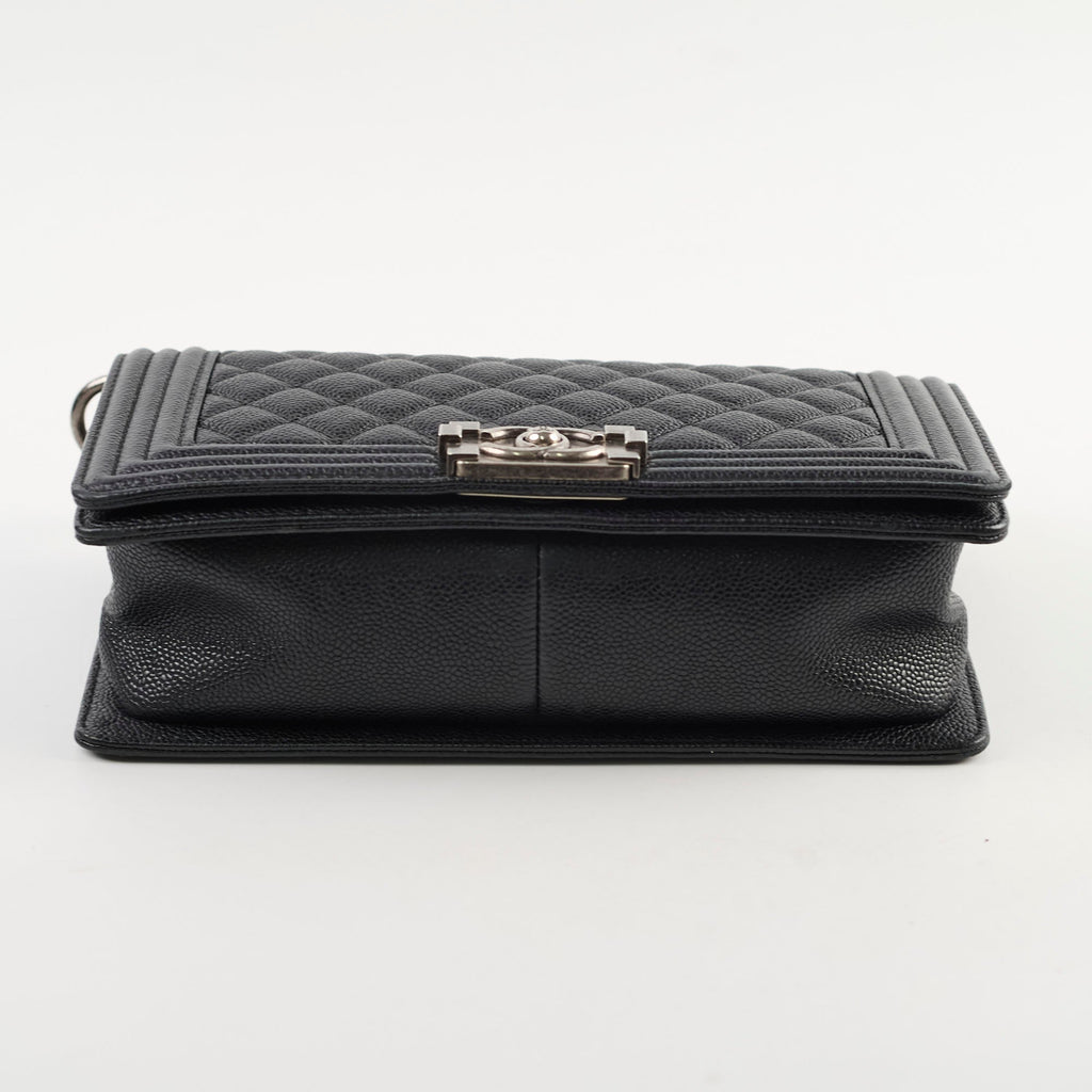 Chanel Old Medium Caviar Boy Black HOLD