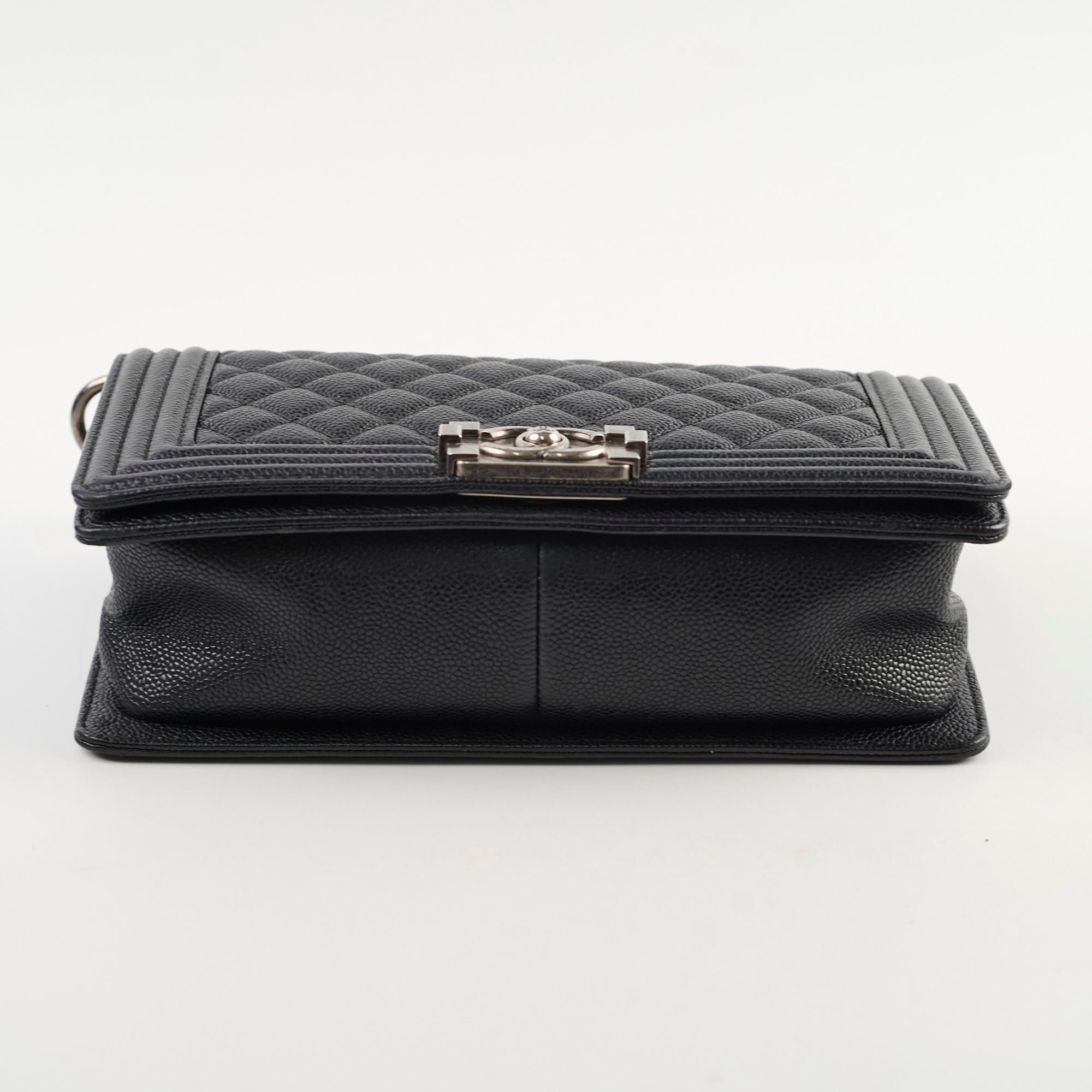 Chanel Old Medium Caviar Boy Black HOLD