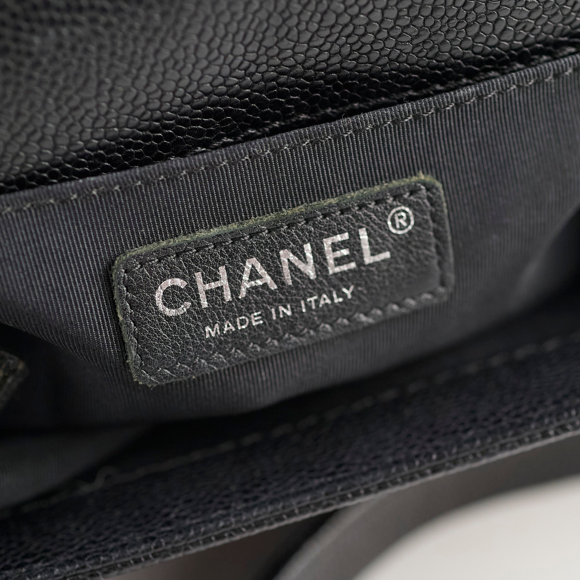 Chanel Old Medium Caviar Boy Black HOLD