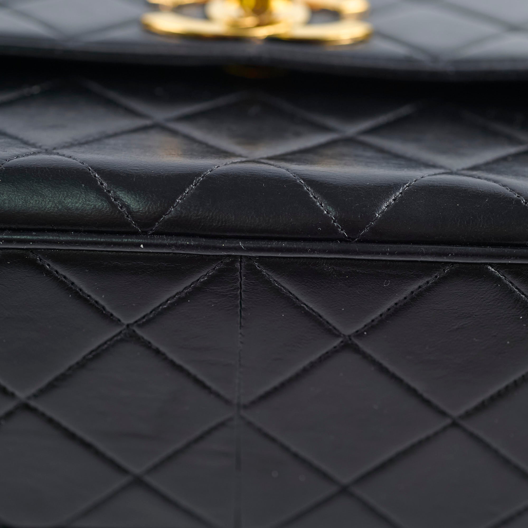 Chanel Vintage Square Shoulder Bag Lambskin (3 Series)