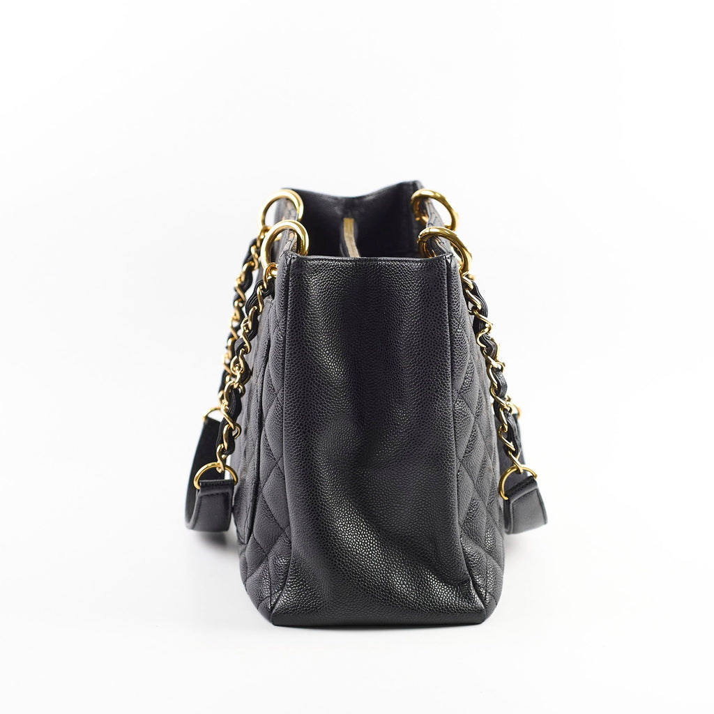 Chanel Caviar Grand Shopping Tote GST Black