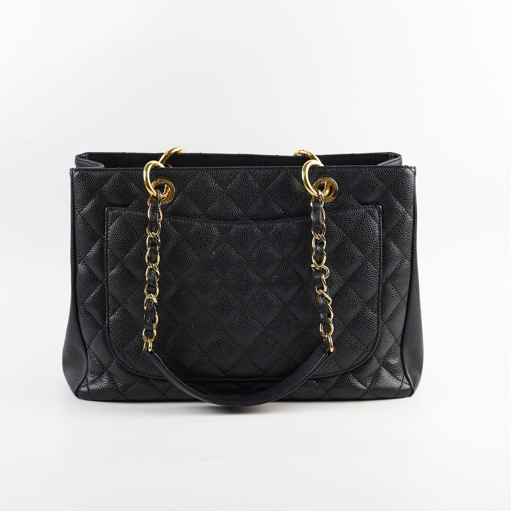 Chanel Caviar Grand Shopping Tote GST Black