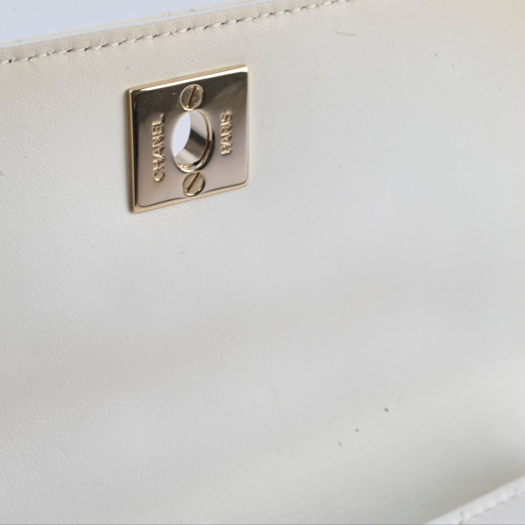 Chanel Side Twin Packs Bag White/Black (27 Series)