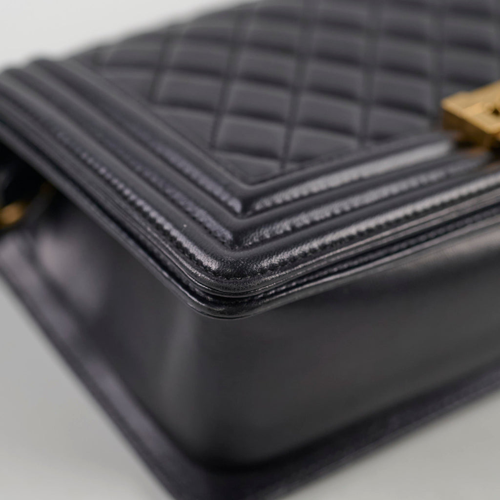 Chanel Boy Old Medium Lambskin Black
