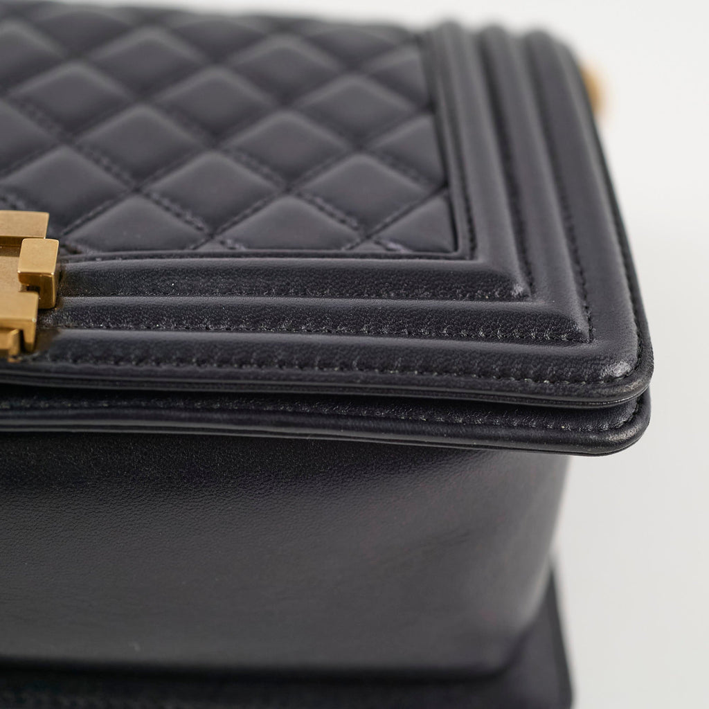 Chanel Boy Old Medium Lambskin Black