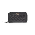 Chanel Boy Caviar Long Wallet Black